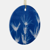 Blue Christmas Floral Ornament (Rechts)
