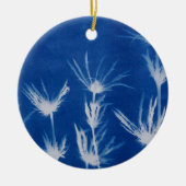 Blue Christmas Floral Ornament (Voorkant)