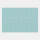 Blue Christmas Gingerbread Cookies Sneeuwvlokken Inpakpapier Vel (Voorkant 3)