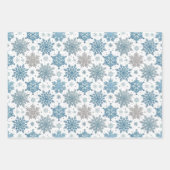 Blue Christmas Holiday Pattern Inpakpapier Vel (Voorkant 2)