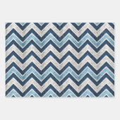 Blue Christmas Holiday Pattern Inpakpapier Vel (Voorkant)