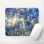 Blue Christmas Mousepad Muismat (Met muis)