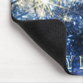 Blue Christmas Mousepad Muismat (Hoek)