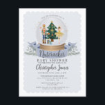 Blue Christmas Notenkraker jongen baby shower uitn Briefkaart<br><div class="desc">Dompel jezelf onder in een grillig winterwonderland met dit genderneutrale kerst notenkraker baby shower collectie, zorgvuldig ontworpen om de viering van je kleintje te omarmen. De schattige notenkraker design en winterwonderlandelementen, transformeert elke ruimte in een feestelijke decemberviering. ★ Laat me u helpen bij het plannen van uw volgende feest! ★...</div>