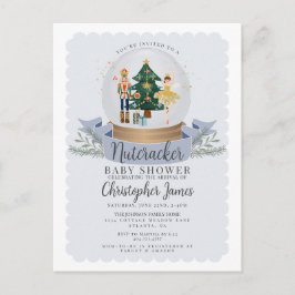 Blue Christmas Notenkraker jongen baby shower uitn Briefkaart