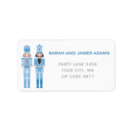 BLUE CHRISTMAS NUTCRACKER ADRES STICKER
