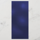 Blue Christmas party dinermenu Menu (Achterkant)