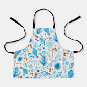 Blue Christmas Pattern Schort (Voorkant)