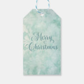 Blue Christmas Santa Claus  Cadeaulabel (Achterkant)