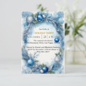 Blue Christmas Serenade: Pas uw melodie aan Kaart (Staand voorkant)