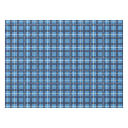 Blue Christmas Tartan Plaid Holiday Tafelkleed (Voorkant (Horizontaal))