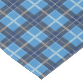 Blue Christmas Tartan Plaid Holiday Tafelkleed (Gekanteld)