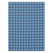 Blue Christmas Tartan Plaid Holiday Tafelkleed (Voorkant)