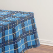 Blue Christmas Tartan Plaid Holiday Tafelkleed (Voorbeeld)