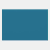 Blue Christmas Tree Gold Star Inpakpapier Vel (Voorkant 2)