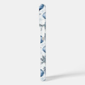 Blue Christmas Tree Ornamenten Pattern Case-Mate iPhone Case (Achterkant / Links)