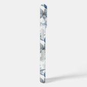 Blue Christmas Tree Ornamenten Pattern Case-Mate iPhone Case (Achterkant / Rechts)