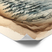 Blue Christmas Tree Poster (Hoek)