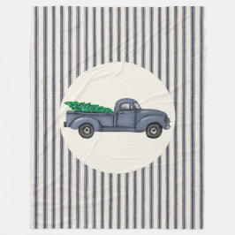  Blue Christmas Tree Truck Grote Deken