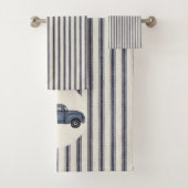  Blue Christmas Tree Truck Handdoek Set (Insitu)