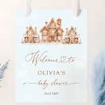 Blue Christmas Village Winter Baby shower Welkom Poster<br><div class="desc">Het Blue Christmas Village Winter Baby shower Welcome Poster heeft een warm en gezellig vakantiethema. Het show is een schattig dorpscène met kleine huizen versierd voor de kerst, omgeven door besneeuwde bomen en sneeuwvlokken, het creëren van een gastvrije wintersfeer. De kleuren zijn zacht en feestelijk om te passen bij het...</div>