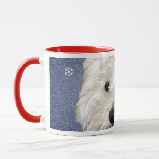 BLUE CHRISTMAS westie Mok (Links)