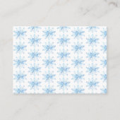 Blue Christmas Winter Boy Books for Baby Informatiekaartje (Achterkant)