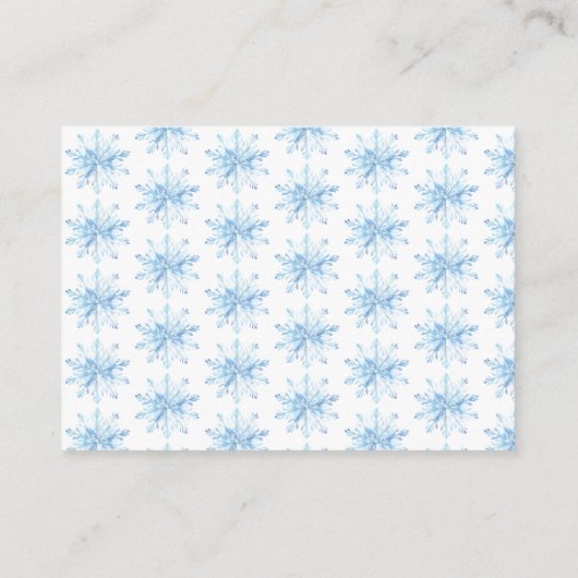 Blue Christmas Winter Boy Books for Baby Informatiekaartje (Achterkant)