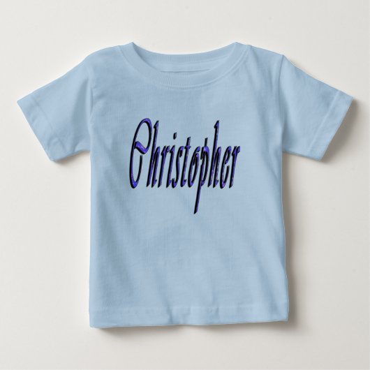 Blue Christopher Name Logo, (Voorkant)