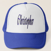 Blue Christopher, Name, Logo, Trucker Pet (Voorkant)