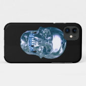 Blue Chrome Skull iPhone 5G Hoesje (Achterkant (horizontaal))