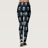 Blue Chrome Skull Leggings (Achterkant)