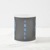 Blue Chrome Skull Mok (Center)