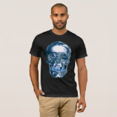 Blue Chrome Skull Shirt (Voorkant volledig)