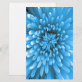 Blue Chrysanthemum Briefpapier (Voorkant / Achterkant)