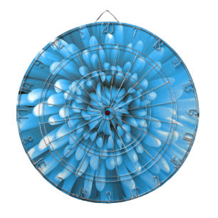Blue Chrysanthemum Dartbord