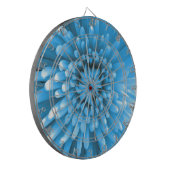 Blue Chrysanthemum Dartbord (Voorkant Links)