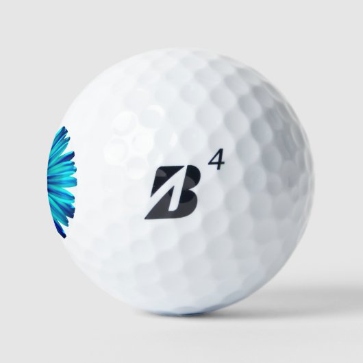 Blue Chrysanthemum golfbal Golfballen (Logo)