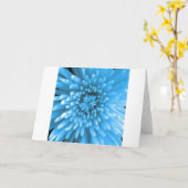 Blue Chrysanthemum Kaart (Gele Bloem)