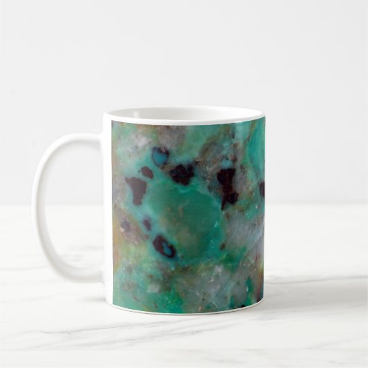 Blue Chrysocolla Jasper Koffiemok (Links)