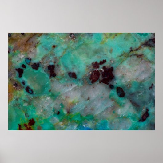 Blue Chrysocolla Jasper Poster (Voorkant)