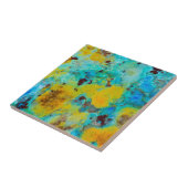 Blue Chrysocolla Jasper Tegeltje (Zijkant)