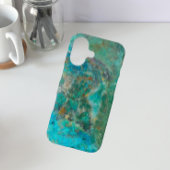 Blue Chrysocolla Mineral Stone iPhone 16 Hoesje