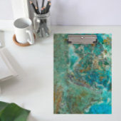 Blue Chrysocolla Mineral Stone Klembord