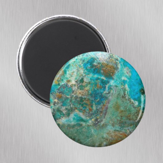 Blue Chrysocolla Mineral Stone Magneet