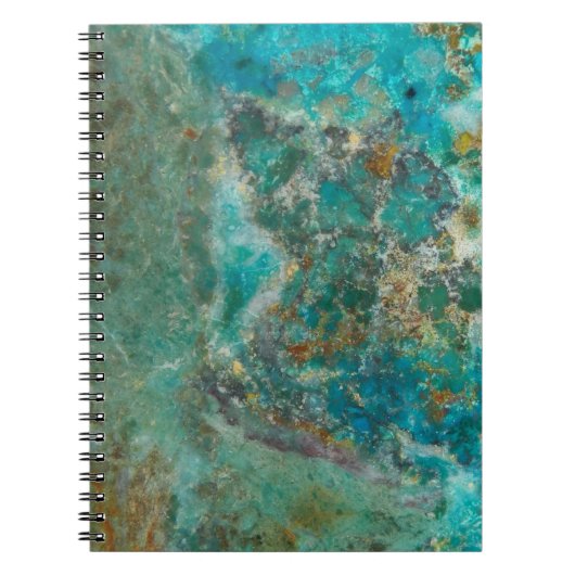 Blue Chrysocolla Mineral Stone Notitieboek (Voorkant)
