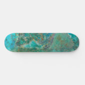 Blue Chrysocolla Mineral Stone Persoonlijk Skateboard (Horizontaal)