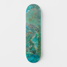 Blue Chrysocolla Mineral Stone Persoonlijk Skateboard