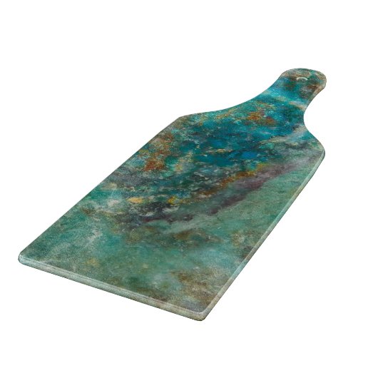 Blue Chrysocolla Mineral Stone Snijplank (Hoek)