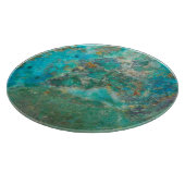 Blue Chrysocolla Mineral Stone Snijplank (Hoek)